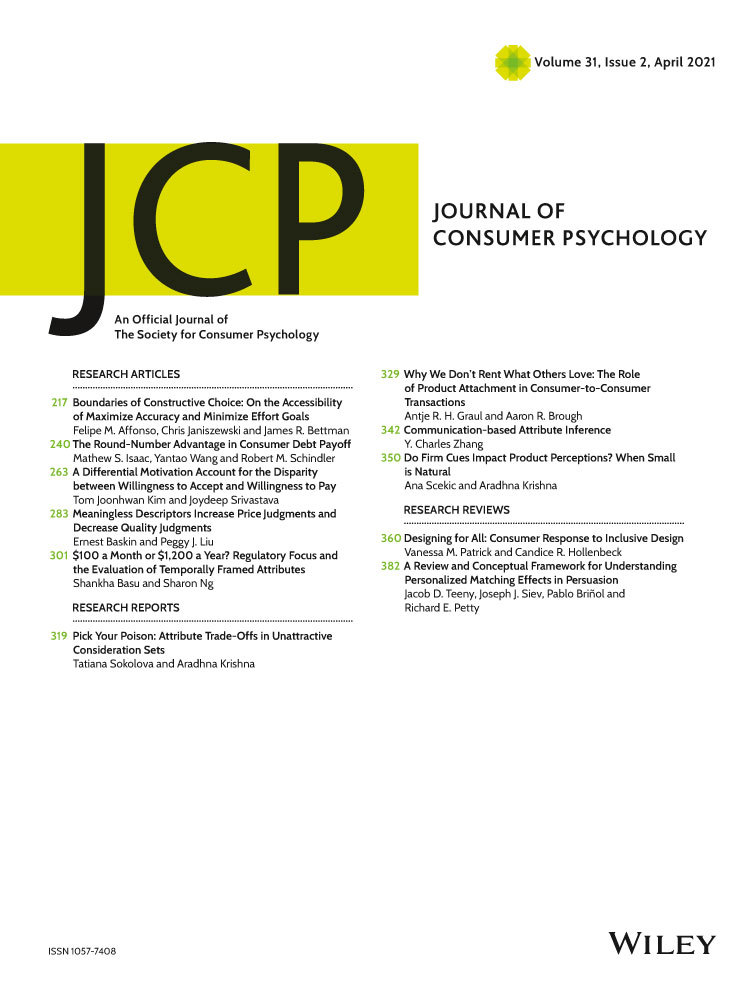 Journal of Consumer Psychology